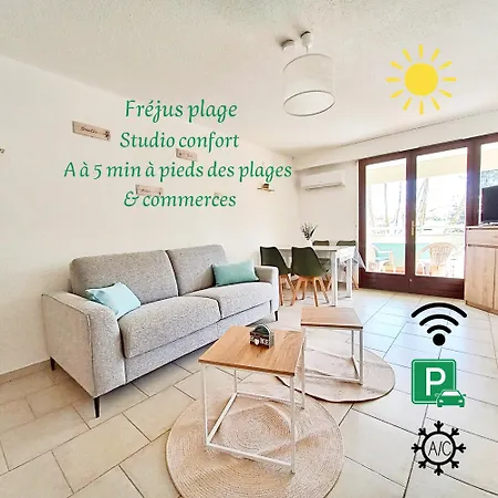 Cosy - Clim, Wifi & Parking Fréjus